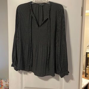 Beautiful black and white blouse by Adrianna Papell